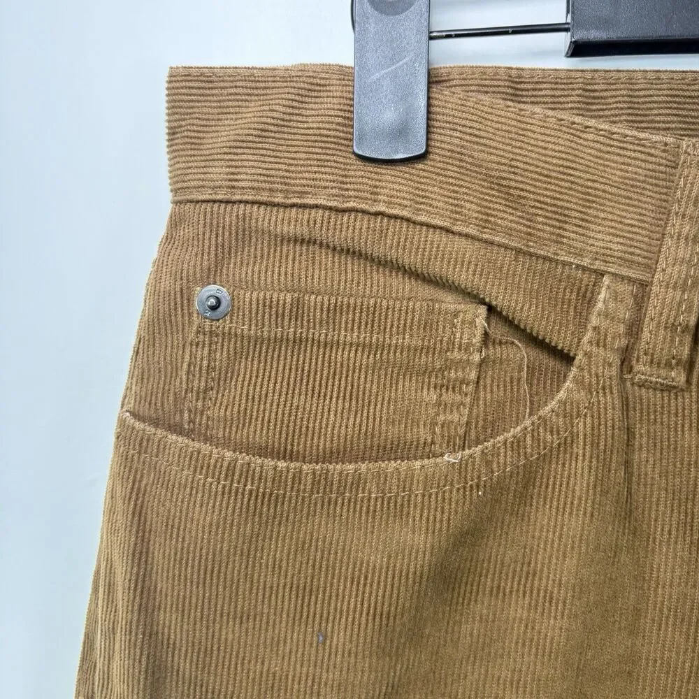 Banana Republic Straight Leg Corduroy Pants Men 32x34 (31x33 Actual) Light Brown